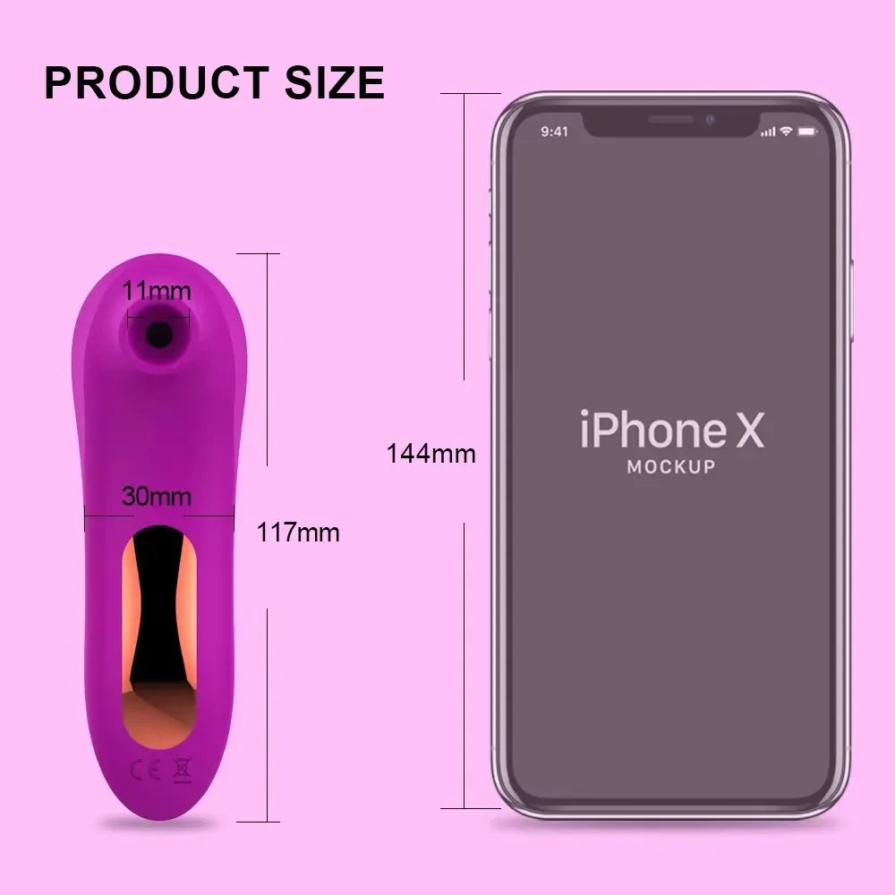 Satisfying Clitoris Sucker Vibrator Oral Vacuum Stimulator Nipple Pleasure Massager - Women's Sex Toy for Intense Stimulation