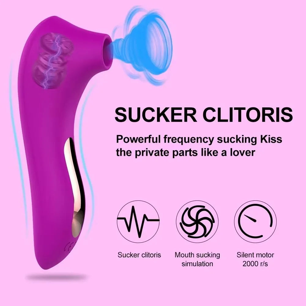 Satisfying Clitoris Sucker Vibrator Oral Vacuum Stimulator Nipple Pleasure Massager - Women's Sex Toy for Intense Stimulation