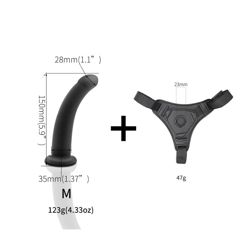 Adult Supplies Sex Toy Wearable Dildo Realistic Sex Toy For Lesbian Women Couples Dildo Strap On Penis Suction Cup Anal Plug