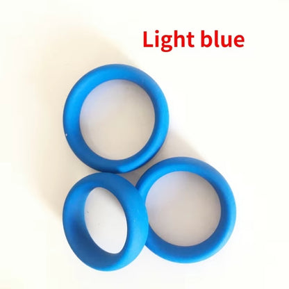 Soft Elastic Silicone Penis Ring - Erection Enhancer for Men, Delay Ejaculation Ring Set