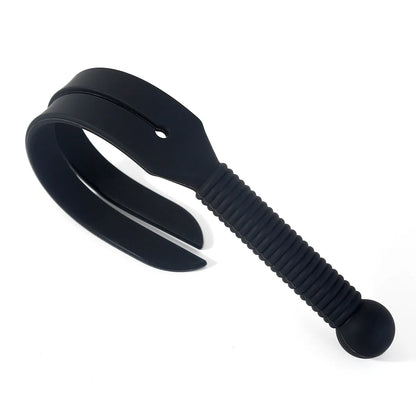 38CM Black Silicone Paddle Slapper Whip BDSM Bondage Sex games Adult Toys Horse Whip Sex Toys for Men Women