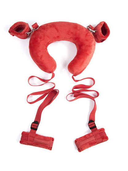 BDSM Sex Pillow Handcuff Open Leg Sex Toy Set SM Hand Restraint Cuffs Legs Split Ankle Cuffs Bondage Gear Couple Adult Games Toy