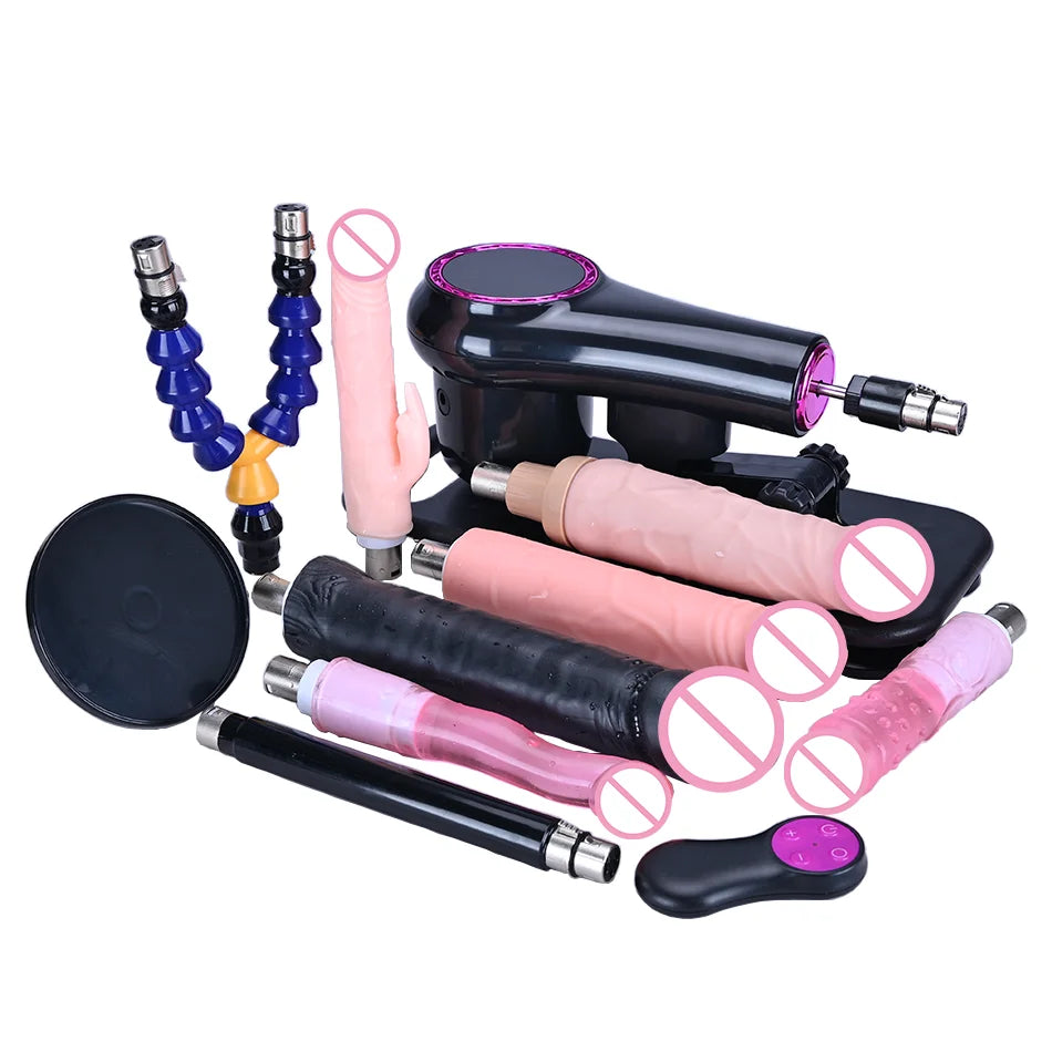 ROUGH BEAST Sex Machine for Woman and men Adjustable Masturbating Pumping with 3XLR Accessories Sex Gun Love Machine for Adult