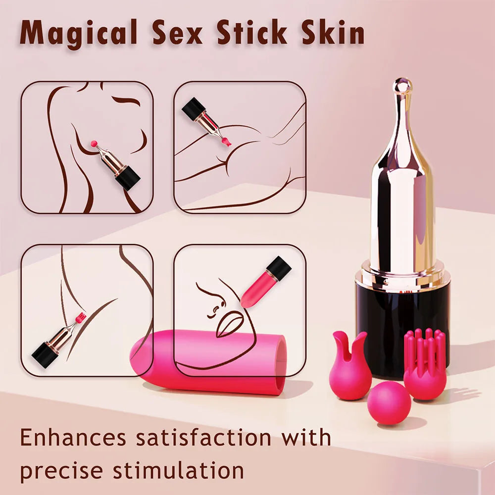 Bullet Vibrator for Women Mini Size Vagina Vibrator Clitoris Nipples Stimulator Lipstick Female Masturbation Sex Toy for Women