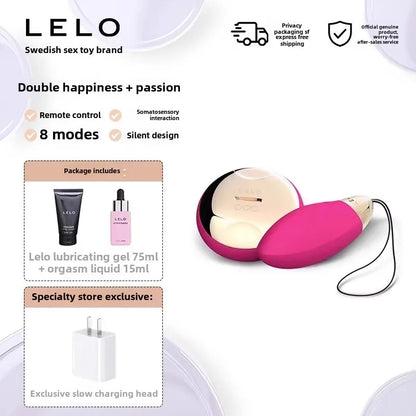 Lelo lyla2 wireless remote control clitoral stimulation waterproof pluggable sex vibrating egg female masturbator