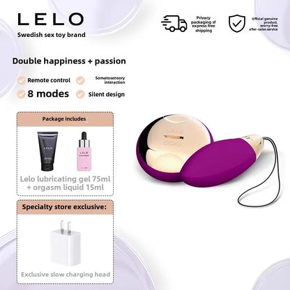 Lelo lyla2 wireless remote control clitoral stimulation waterproof pluggable sex vibrating egg female masturbator
