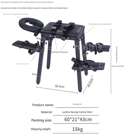 Couples Kneeling Love Chair Furniture Masturbation Machine Vibrators BDSM Bondage Handcuffs Sex Toys For Women Men Adult Games