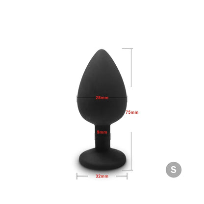 4pcs Soft Silicone Anal Plug Mini Erotic Bullet Vibrator Butt Plug Sex Toy for Men Women Gay Couples Anal Prostate Stimulator