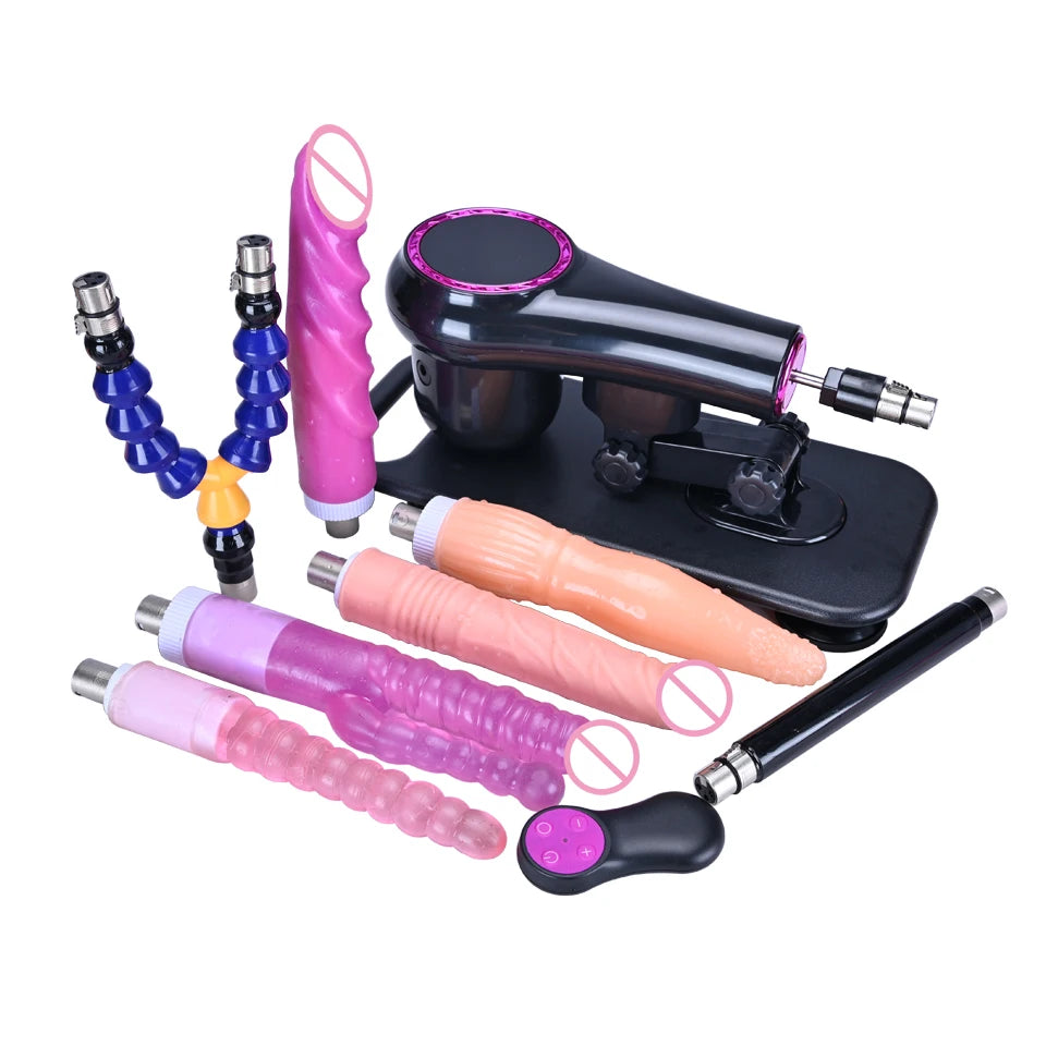 ROUGH BEAST Sex Machine for Woman and men Adjustable Masturbating Pumping with 3XLR Accessories Sex Gun Love Machine for Adult