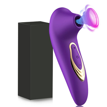Powerful Suction Cup Clitoral Sucking Vibrator Clitoral Nipple Oral Vacuum Stimulating Massager for Female Masturbation Sex Toy