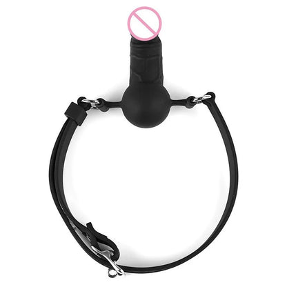 3 Sizes Soft Safety Silicone Open Mouth Gag Ball Bdsm Bondage Slave Ball Gag Erotic Sex Toys For Woman Couples Adult Sex Games
