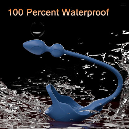 APP Control Vibrating Butt Plug for Men Prostate Massager Anal Vibrator Cock Ring Perineum Scrotum Massager Sex Toy for Couples