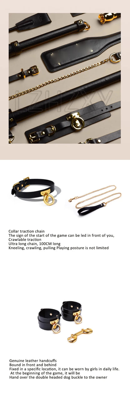 Gift Box Set Bundled Items Sex Collars Handcuffs Ankle Shackles, SP Ankle Shackles Binding Sex Toys SM Products