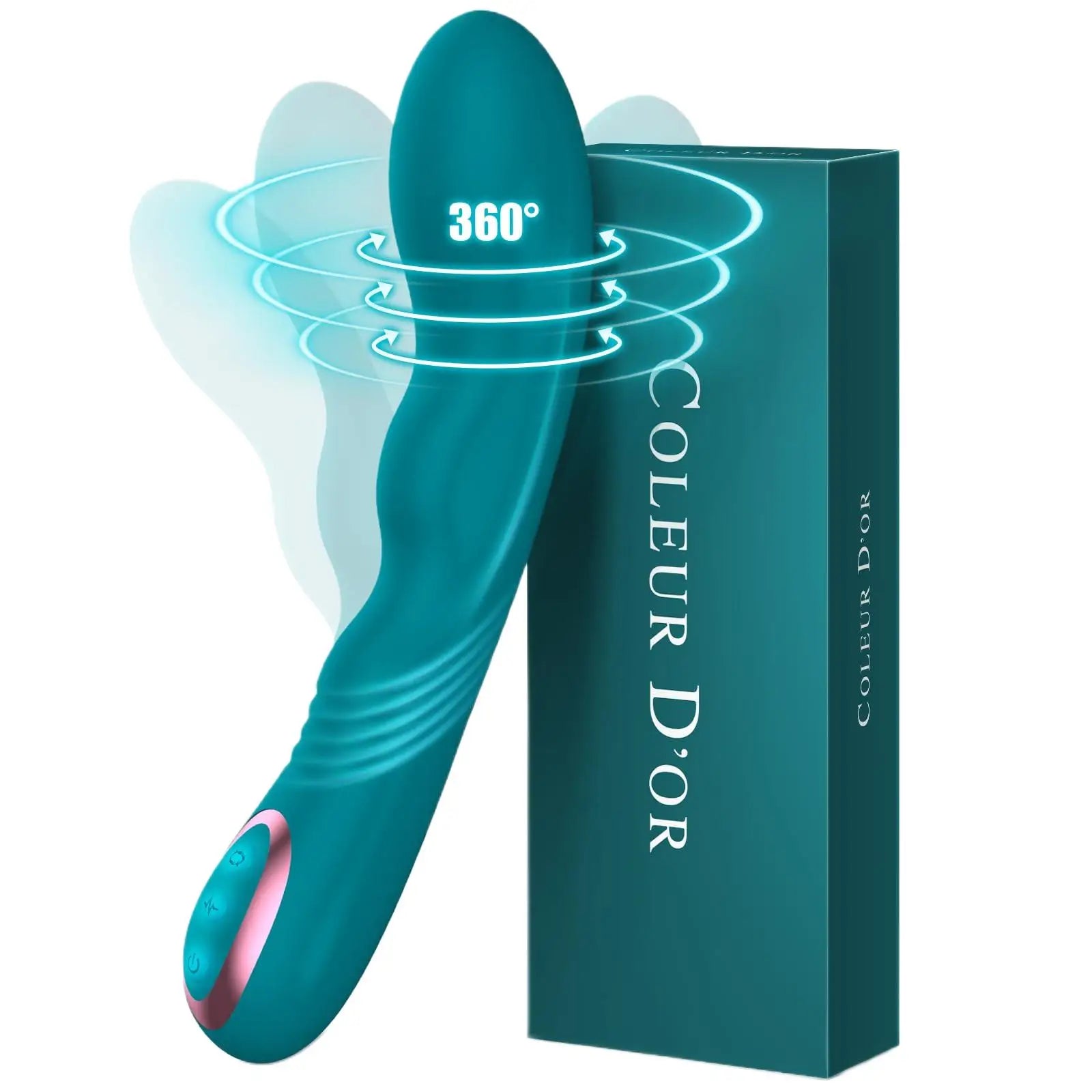 Rotating Vibrator G Spot Vibrator Clitoral Stimulator Dildo Vibrator for Women with 10 Vibration Modes & 3 G-spot Rotation