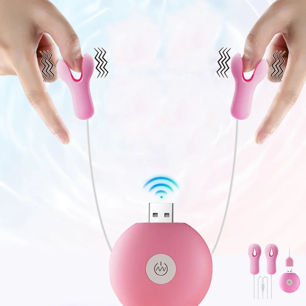 Enhancer Nipple Stimulator Breast Massage Nipple Clamp Nipple Vibrator Clamp For Women Sex Toys Couples Female Adult Supplies