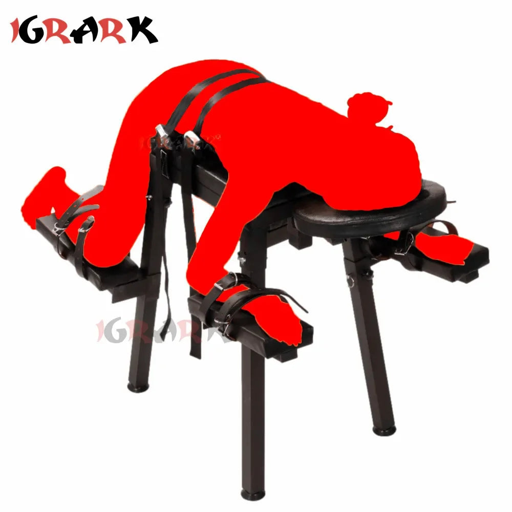 Couples Kneeling Love Chair Furniture Masturbation Machine Vibrators BDSM Bondage Handcuffs Sex Toys For Women Men Adult Games