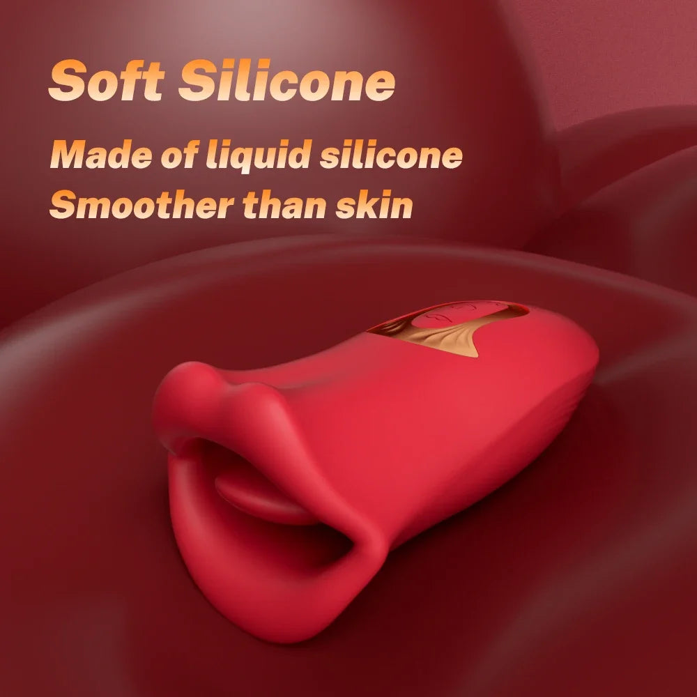 Vibrator Dildo Adult Sex Toys for Women Tongue Licking Sucking Vibrator Rose-Toy Anal Clit Nipple Stimulator Female Masturbation