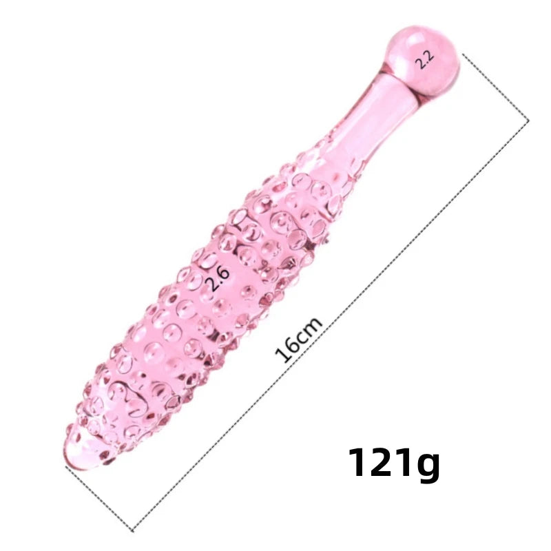 Adult Anal Sex Toys with Crystal Glass Dildo Beads G-Spot Butt Plug for Women Massager Vagina Stimulate Anue Phallus Collection
