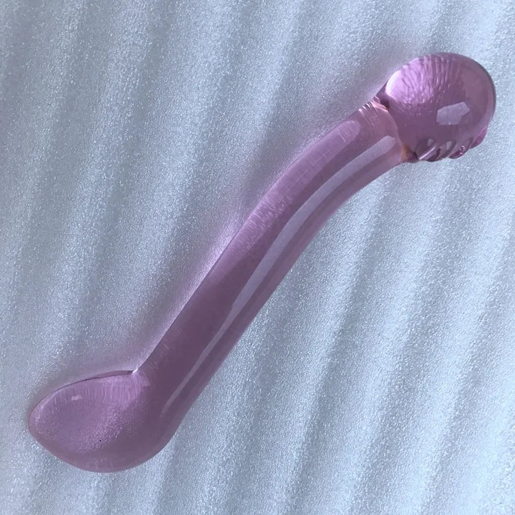 Crystal Glass Simulation Female Masturbation Orgasm Apparatus Anal Plug 150*25mm Alternative Stimulation BDSM Couple Sex