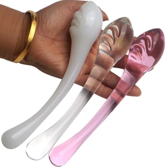 BDSM Fetish Stimulator Crystal Dildo Glass Anal Plug Female Male Sex Toy Butt Plug Prostate Masturbator Sex Toys for Women Men
