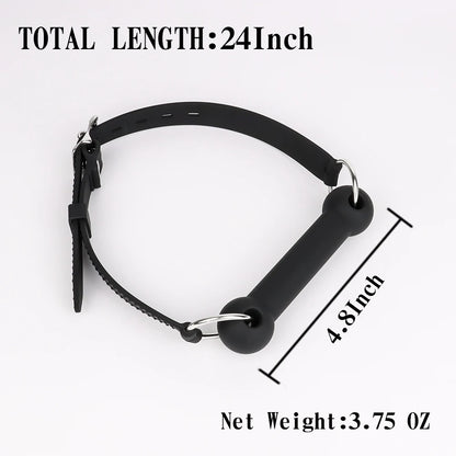 3 Sizes Soft Safety Silicone Open Mouth Gag Ball Bdsm Bondage Slave Ball Gag Erotic Sex Toys For Woman Couples Adult Sex Games