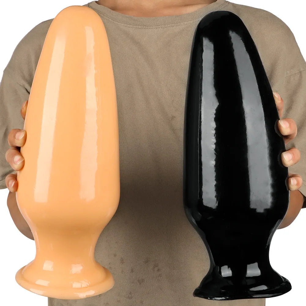 30.5*11.5cm Giant Dilator Anal Plug Dildo Masturbator Fisting Big Dick Black Penis Sex Toy Slave Femdom PVC