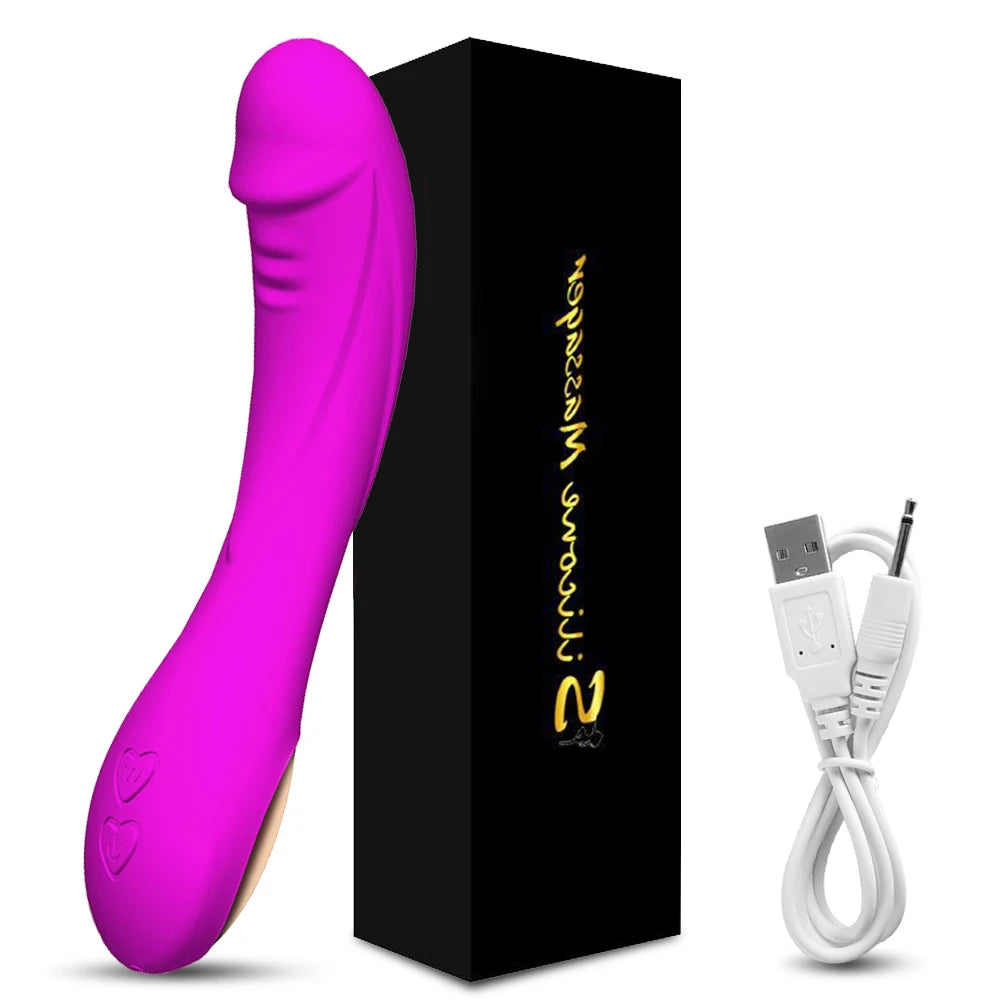 Dildo G-spot Vibrator for Women Powerful Vagina Clitoris Stimulator Soft Skin Feeling Sex Erotic Toys Products for Adults