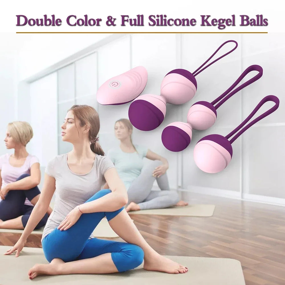 Kegel Balls Vibrator Vibrating Egg Sex Toys For Woman Remote Control Vaginal Tight exercise Ben Wa Geisha Muscle Shrink Sex Toys