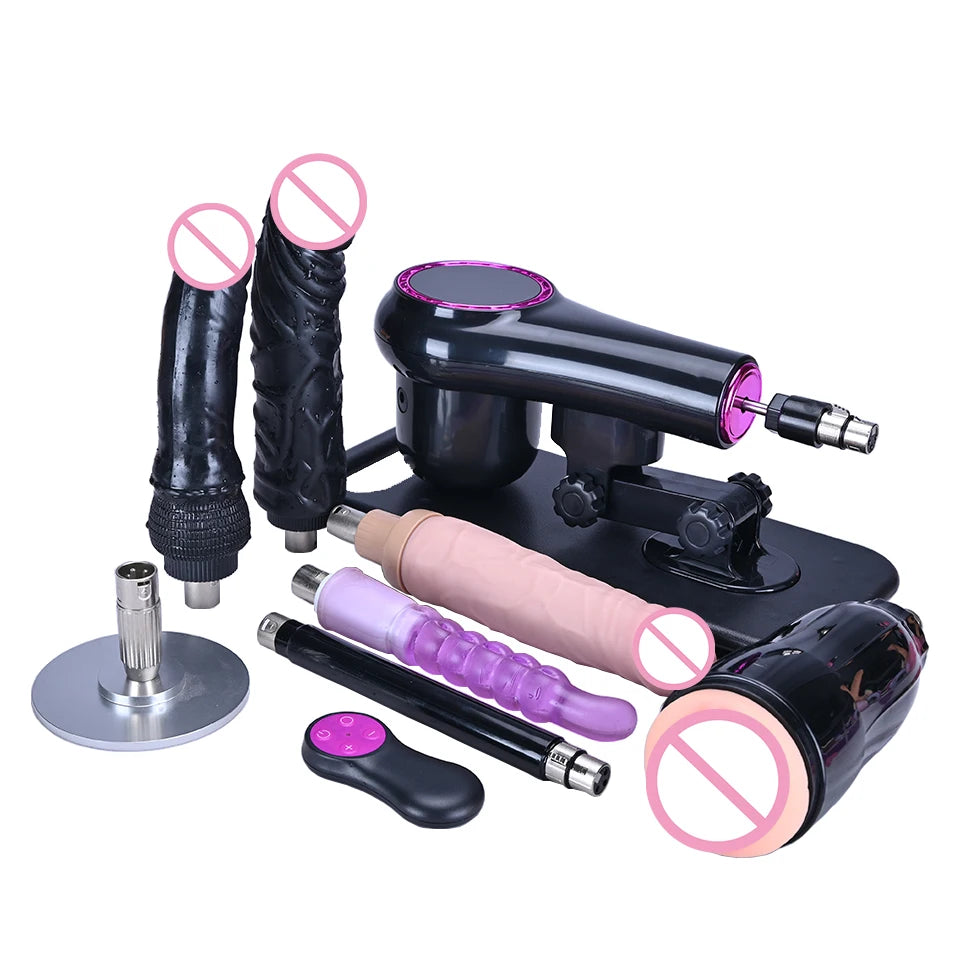ROUGH BEAST Sex Machine for Woman and men Adjustable Masturbating Pumping with 3XLR Accessories Sex Gun Love Machine for Adult