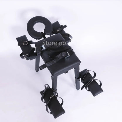 Couples Kneeling Love Chair Furniture Masturbation Machine Vibrators BDSM Bondage Handcuffs Sex Toys For Women Men Adult Games