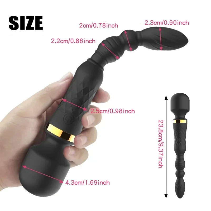 AV Wand Vibrator Handheld Cordless Massager Adult Female Couple Sex Toys Clitoral Stimulation 10 Vibration Modes Rechargeable 18
