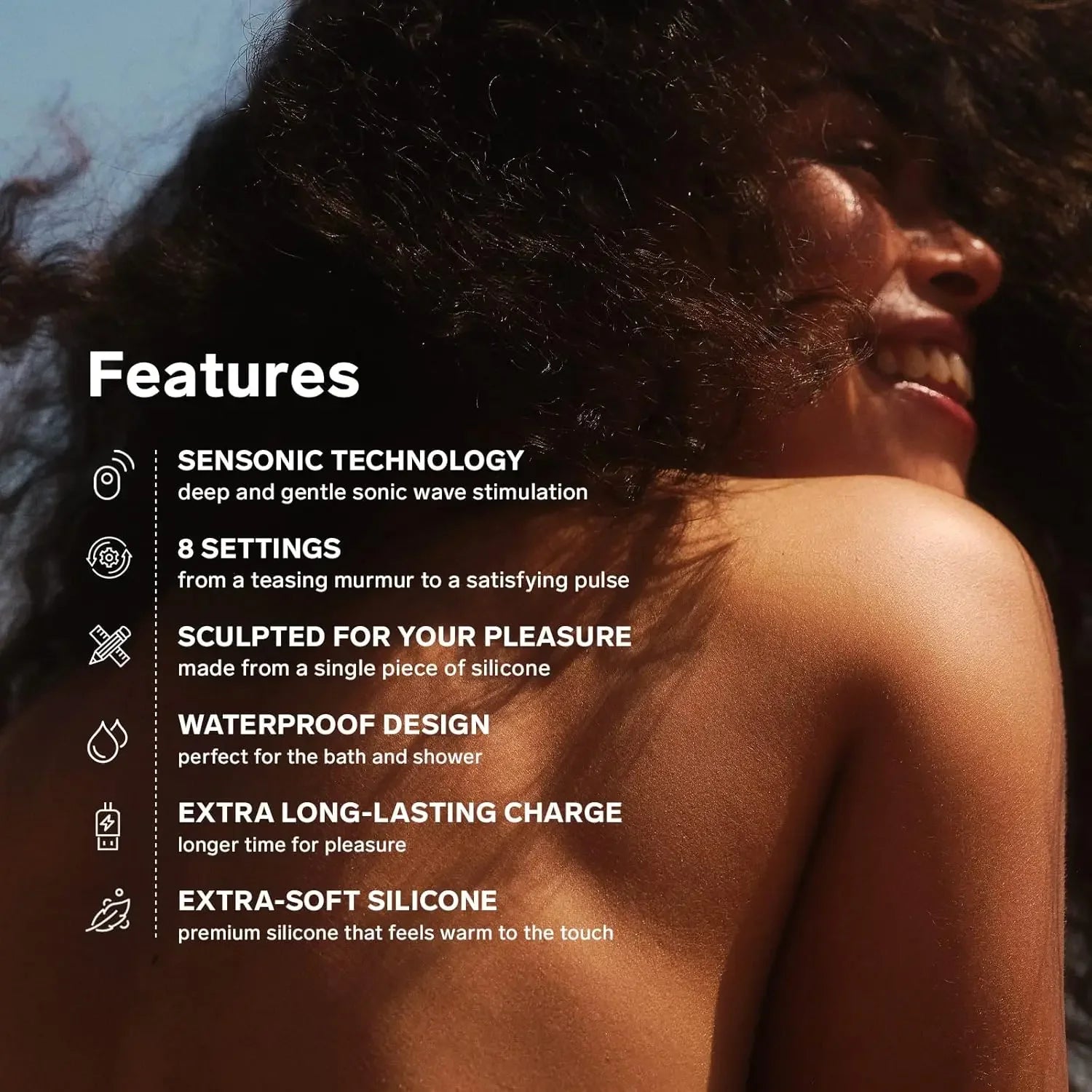 LELO SONA Sonic Massager, Waterproof Clit Sucker, Rechargeable Pulsating Vibrator for Women, Suction Vibrator Adult Sex Toy
