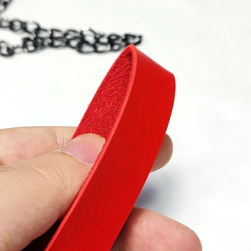 Bdsm Fetish Bondage Gear Sex Collar Leash Steel Chain Restricts Dog Chain Punish Neck Collars Sex Toys For Woman Man