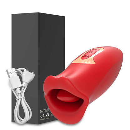 Vibrator Dildo Adult Sex Toys for Women Tongue Licking Sucking Vibrator Rose-Toy Anal Clit Nipple Stimulator Female Masturbation