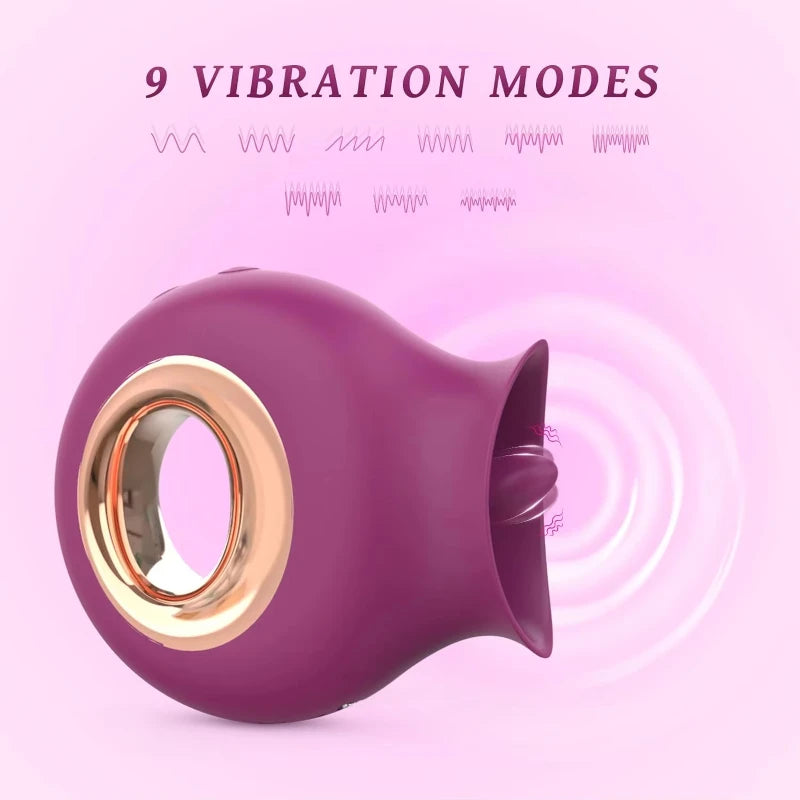 Woman clitoris licker tongue vibrator nipples vagina orgasm sucking massager stimulator female masturbator sex toys for couples
