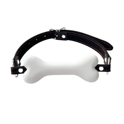 BDSM Bondage Slave Flirting Restraint Erotic PU Leather Lips Ring Open Mouth Gag Silicone Ball Sex Toy for Couples Adult Games