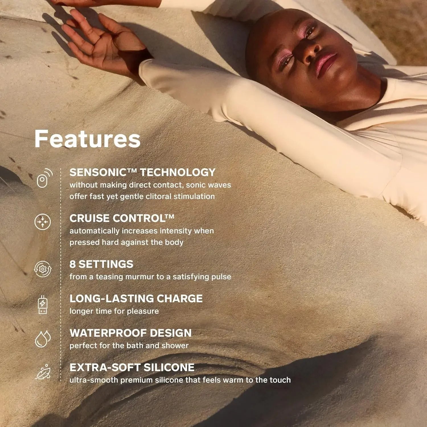 LELO ENIGMA Cruise Dual Stimulator Waterproof Clitoral Vibrator with 8 Vibrating Patterns Rabbit Sex Toy Vibrator for Women