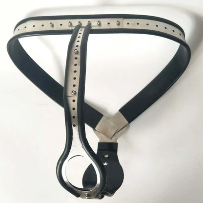 Female Stainless Steel Chastity Belt with Dildo Plug Underwear BDSM Bondage Exotic Chastity Device Flirting Women Toys for Woman