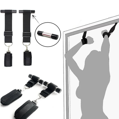 Women Door Hanging Handcuffs BDSM Restraint Handcuff Sex Toys SM Slave Role Play Hand Cuffs Adult Couple Erotic Games Sextoys