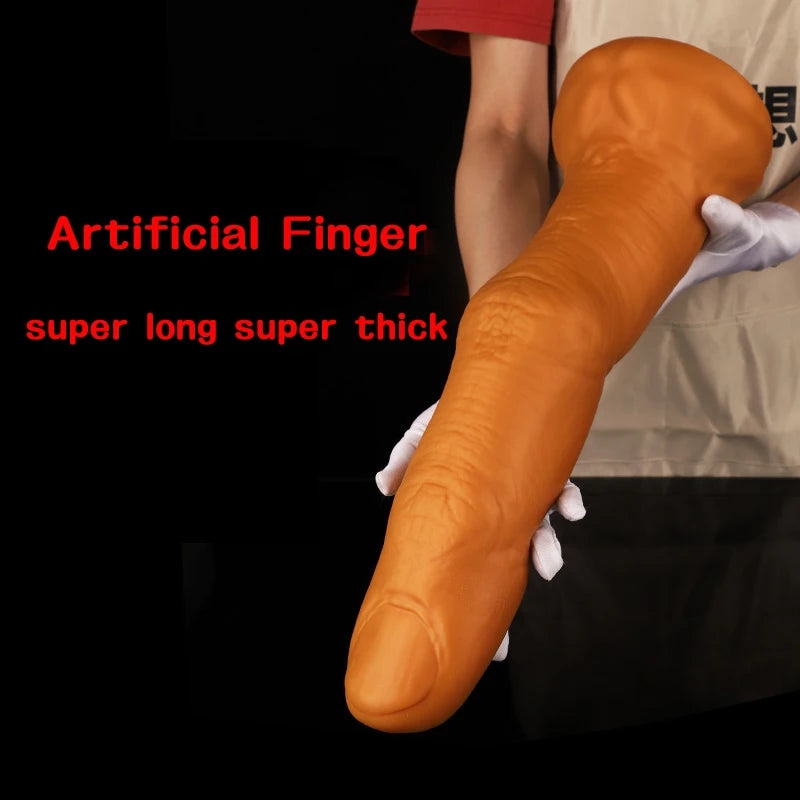 5 Sizes Huge Silicone Artificial Finger Anal Plug Butt Plug Dildo Anal Dilator Masturbator Adult Sex Toys For Woman Men Sex Shop