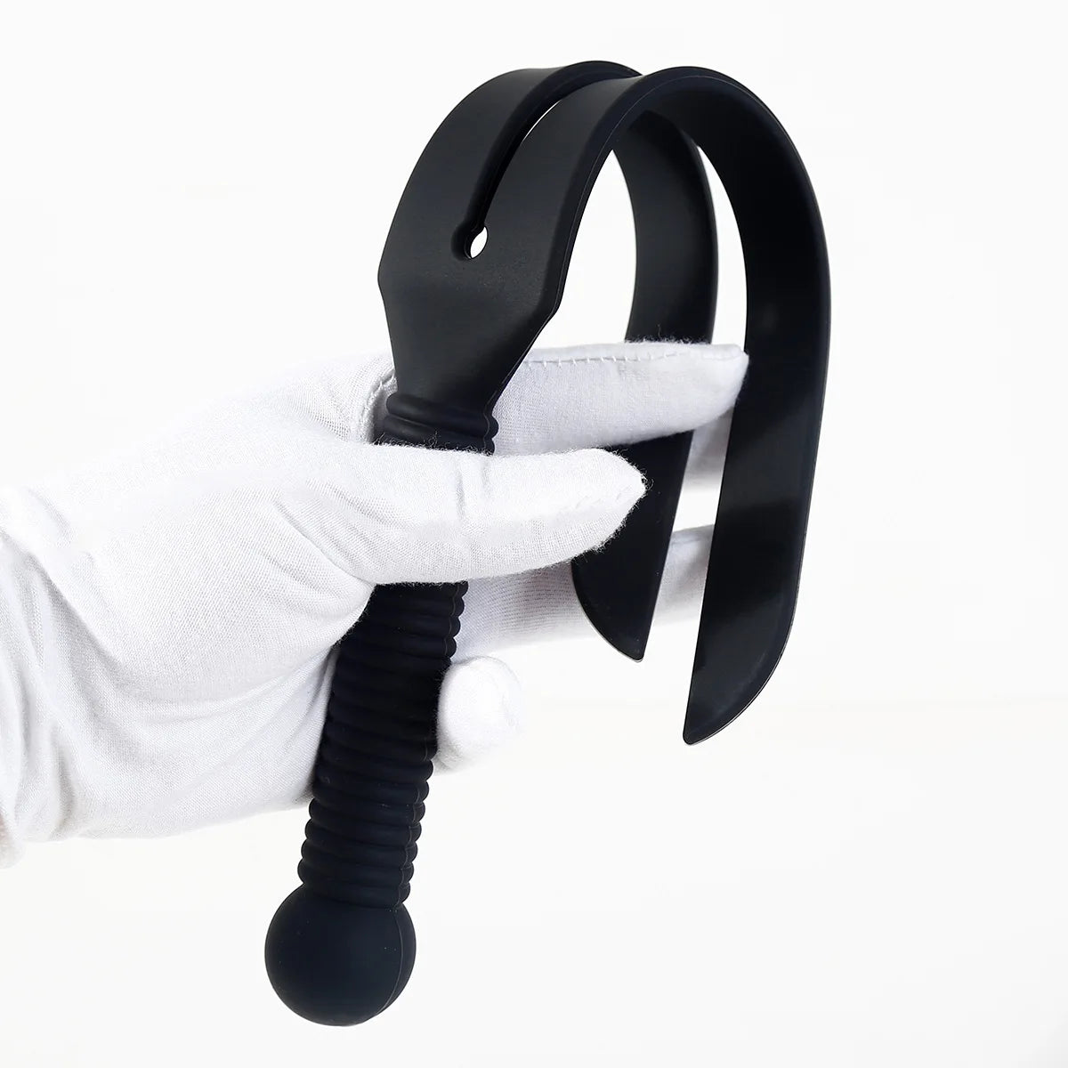 38CM Black Silicone Paddle Slapper Whip BDSM Bondage Sex games Adult Toys Horse Whip Sex Toys for Men Women