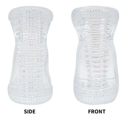 Male Masturbator Transparent Jelly Artificial Vaginal Real Pussy for Men Penis Exerciser Cock Enlarger Suck Sex Toys Erotic 18+