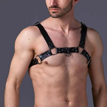 Leather Men Harness Belts with Buckle  Sex Bondage Clothes Punk Gothic Body Harness Straps Sexual Male Lingerie