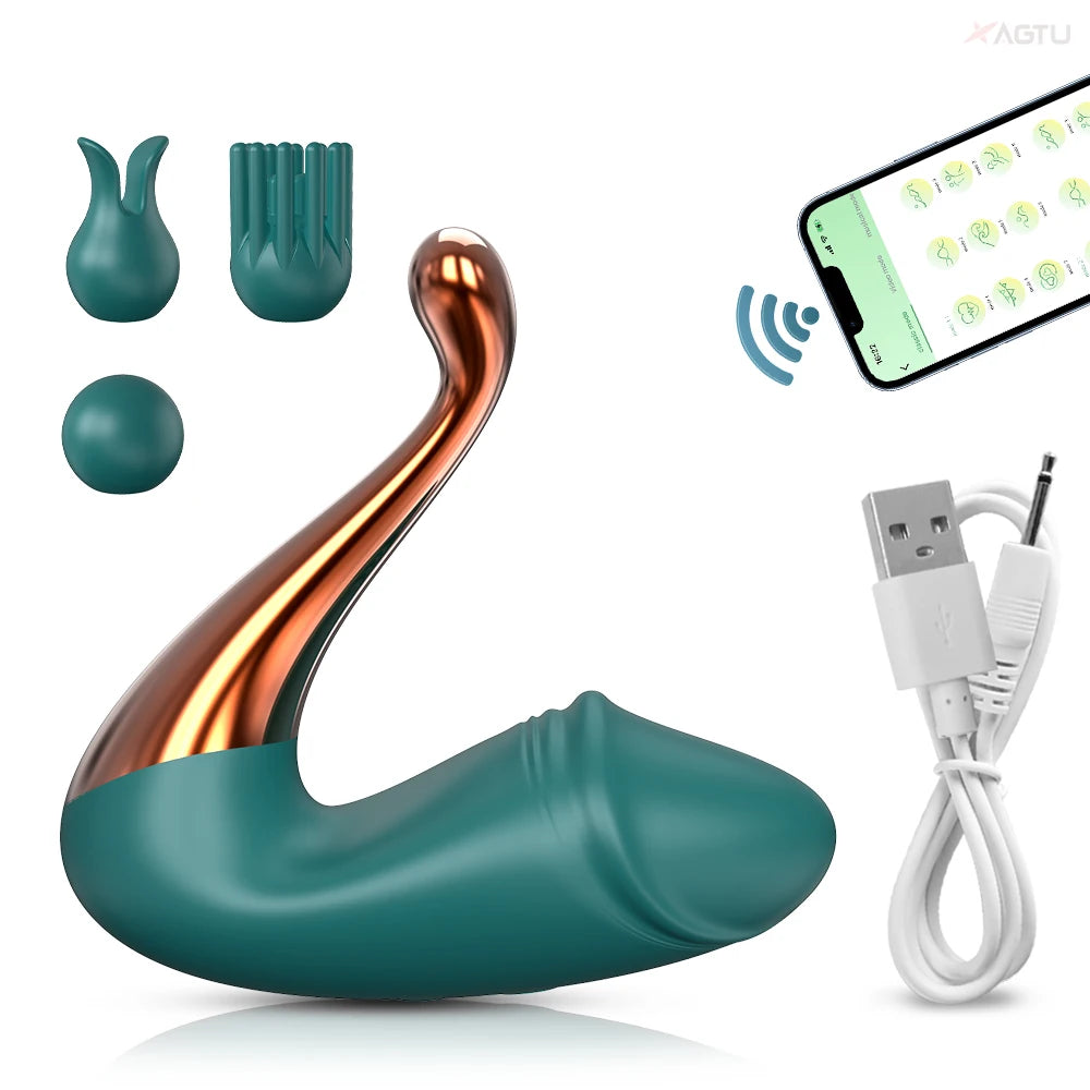 2024 G-spot Vibrator Sex Toy for Women Clit Clitoris Stimulator Bluetooth APP Remote Control Wearable Vibrating Love Egg Toys