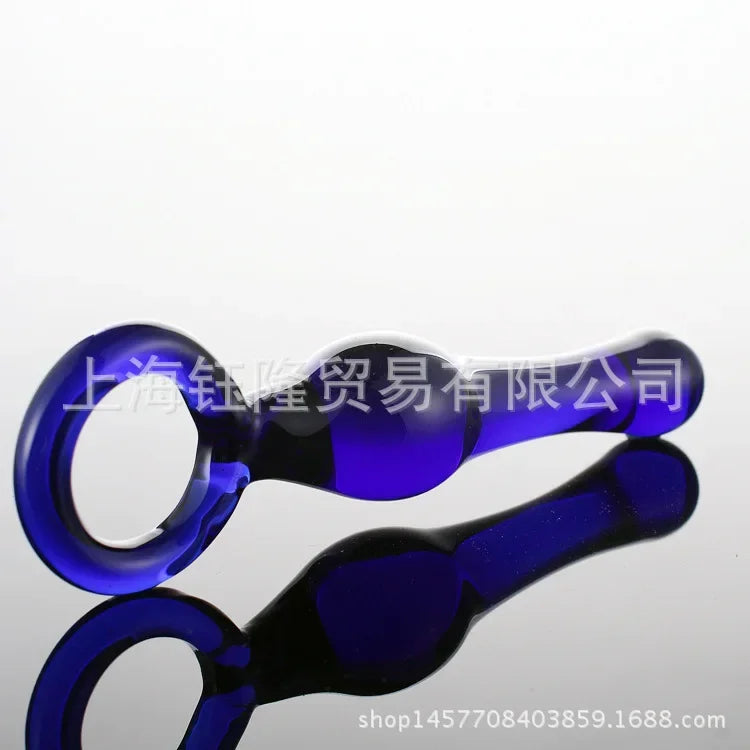 Butt Plug Vaginal Anal Stimulation Beads Insert Vagina Crystal Glass Dildos Gay Sex Products Penis for Women Anal Plug Sex Toys