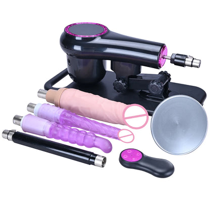 ROUGH BEAST Sex Machine for Woman and men Adjustable Masturbating Pumping with 3XLR Accessories Sex Gun Love Machine for Adult