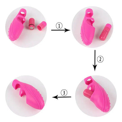 G-point Vibrating Finger Cover Portable Silicone Vibrator Waterproof Finger Vibrator Masturbator Adult Sex Toy for Women