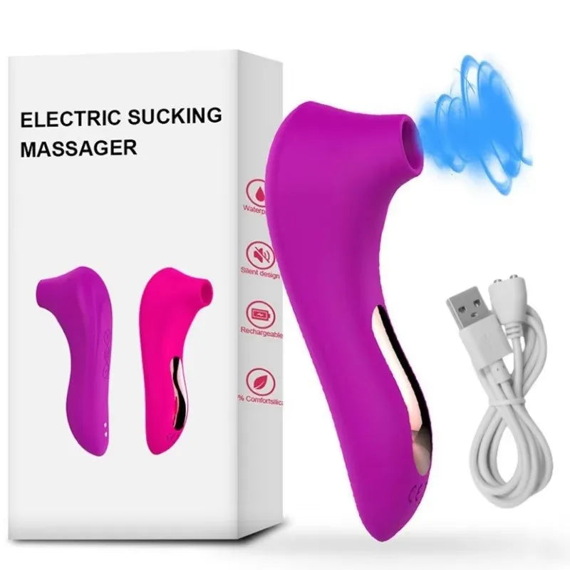 Satisfying Clitoris Sucker Vibrator Oral Vacuum Stimulator Nipple Pleasure Massager - Women's Sex Toy for Intense Stimulation