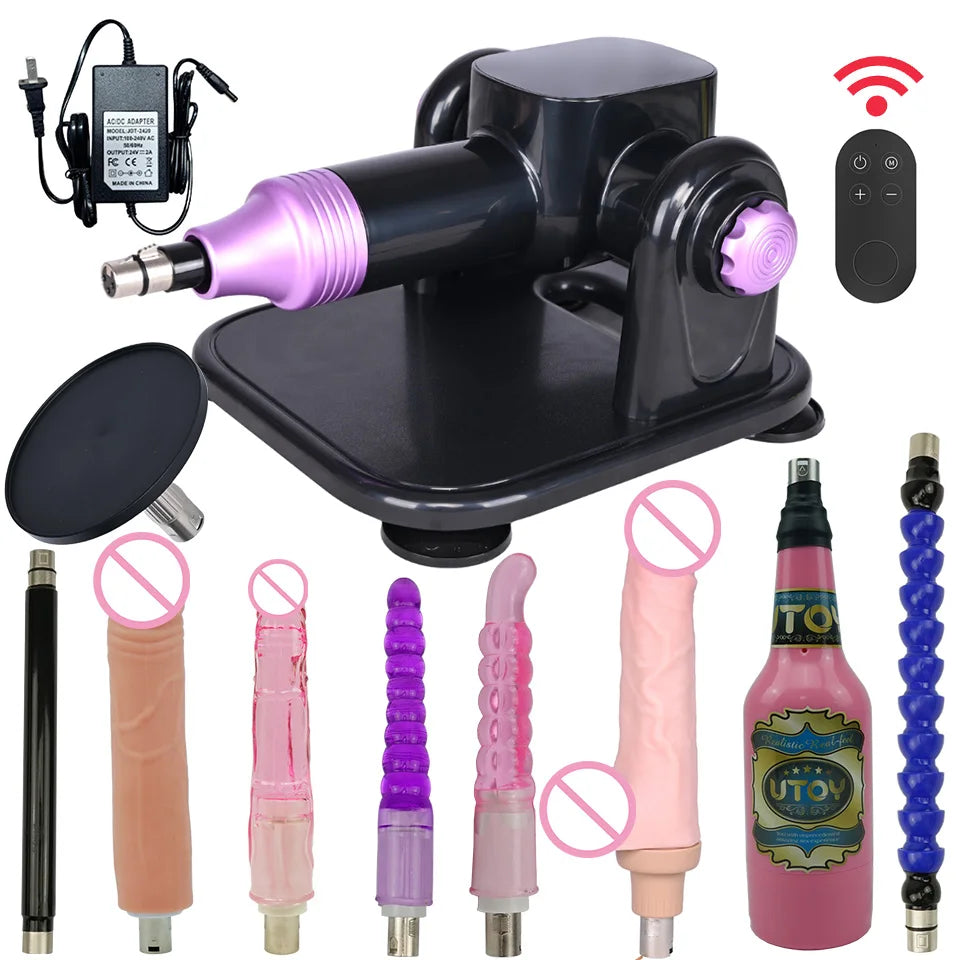 ROUGH BEAST A8 Automatic Adult Sex Machine, Stroke Masturbation Sex Toy, 3XLR Telescope Love Machine For Women And Men