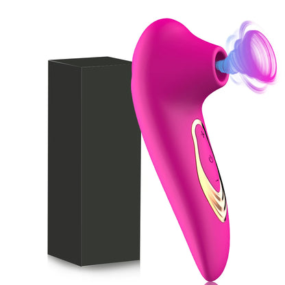 Powerful Suction Cup Clitoral Sucking Vibrator Clitoral Nipple Oral Vacuum Stimulating Massager for Female Masturbation Sex Toy